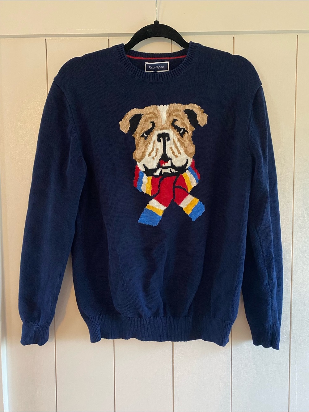 Graphic Dog Knit Sweater Club Room